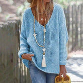 Loose Sexy Knitted V-Neck Sweater